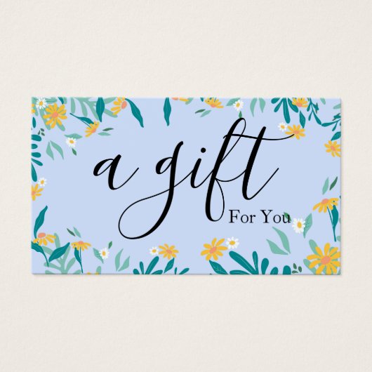 Einfache und moderne Geschenkgutschrift (Vorderseite)