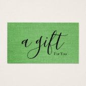 Einfache und moderne Geschenkgutschrift (Vorderseite)