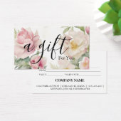 Einfache und moderne Geschenkgutschrift (Schreibtisch)