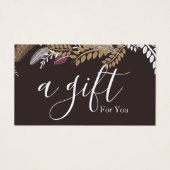 Einfache und moderne Geschenkgutschrift (Vorderseite)