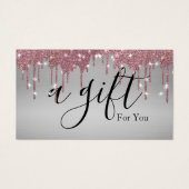 Einfache und moderne Geschenkgutschrift (Vorderseite)