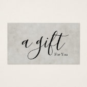 Einfache und moderne Geschenkgutschrift (Vorderseite)