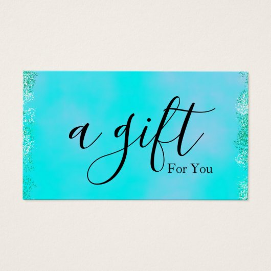 Einfache und moderne Geschenkgutschrift (Vorderseite)