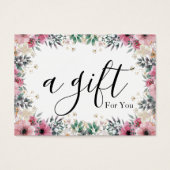 Einfache und moderne Geschenkgutschrift (Vorderseite)