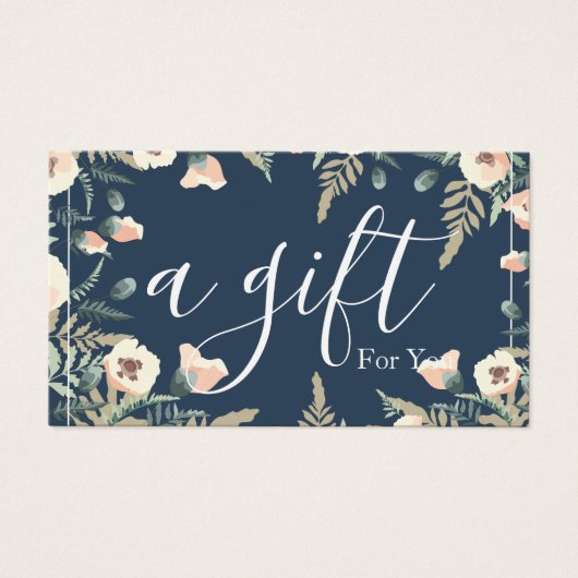 Einfache und moderne Geschenkgutschrift (Vorderseite)