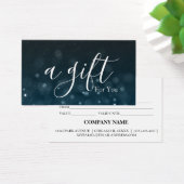 Einfache und moderne Geschenkgutschrift (Schreibtisch)