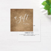 Einfache und moderne Geschenkgutschrift (Schreibtisch)