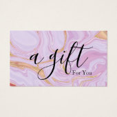 Einfache und moderne Geschenkgutschrift (Vorderseite)