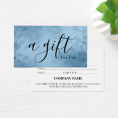 Einfache und moderne Geschenkgutschrift (Schreibtisch)