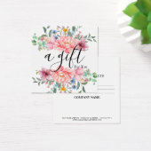 Einfache und moderne Geschenkgutschrift (Schreibtisch)