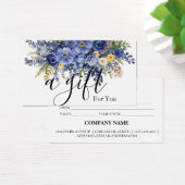 Einfache und moderne Geschenkgutschrift (Schreibtisch)