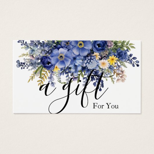 Einfache und moderne Geschenkgutschrift (Vorderseite)