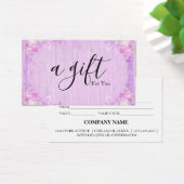 Einfache und moderne Geschenkgutschrift (Schreibtisch)