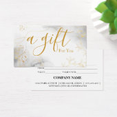 Einfache und moderne Geschenkgutschrift (Schreibtisch)