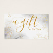 Einfache und moderne Geschenkgutschrift (Vorderseite)