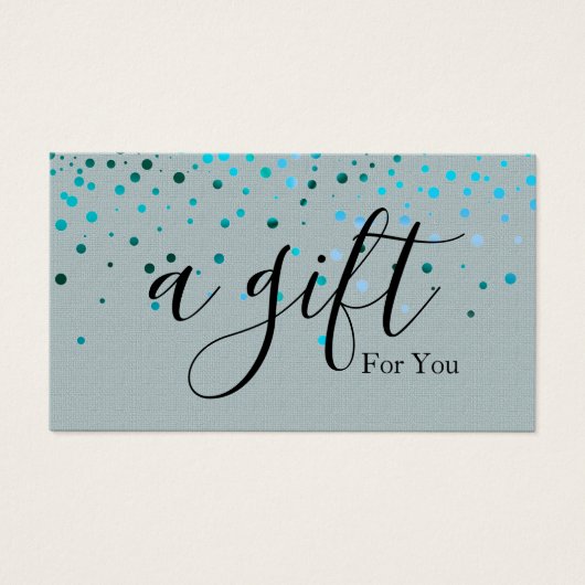 Einfache und moderne Geschenkgutschrift (Vorderseite)