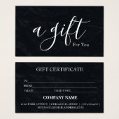 Einfache und moderne Geschenkgutschrift (Vorne & Hinten)