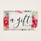 Einfache und moderne Geschenkgutschrift (Vorderseite)