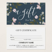 Einfache und moderne Geschenkgutschrift (Vorne & Hinten)