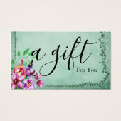 Einfache und moderne Geschenkgutschrift (Vorderseite)