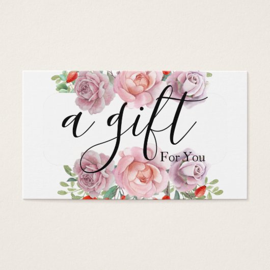 Einfache und moderne Geschenkgutschrift (Vorderseite)