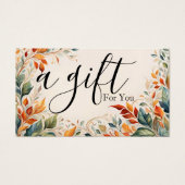 Einfache und moderne Geschenkgutschrift (Vorderseite)