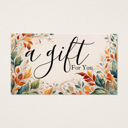 Einfache und moderne Geschenkgutschrift (Vorderseite)