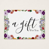 Einfache und moderne Geschenkgutschrift (Vorderseite)