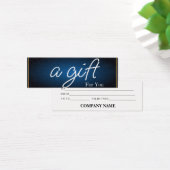 Einfache und moderne Geschenkgutschrift (Schreibtisch)