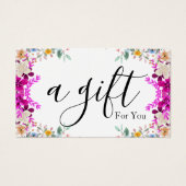 Einfache und moderne Geschenkgutschrift (Vorderseite)