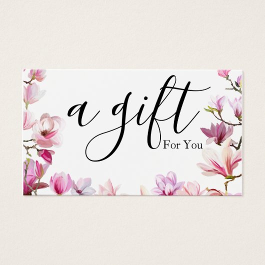 Einfache und moderne Geschenkgutschrift (Vorderseite)