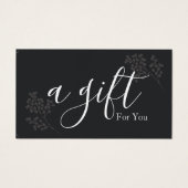 Einfache und moderne Geschenkgutschrift (Vorderseite)