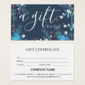 Einfache und moderne Geschenkgutschrift (Vorne & Hinten)