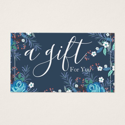 Einfache und moderne Geschenkgutschrift (Vorderseite)