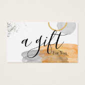 Einfache und moderne Geschenkgutschrift (Vorderseite)