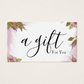 Einfache und moderne Geschenkgutschrift (Vorderseite)