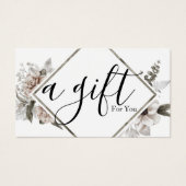 Einfache und moderne Geschenkgutschrift (Vorderseite)