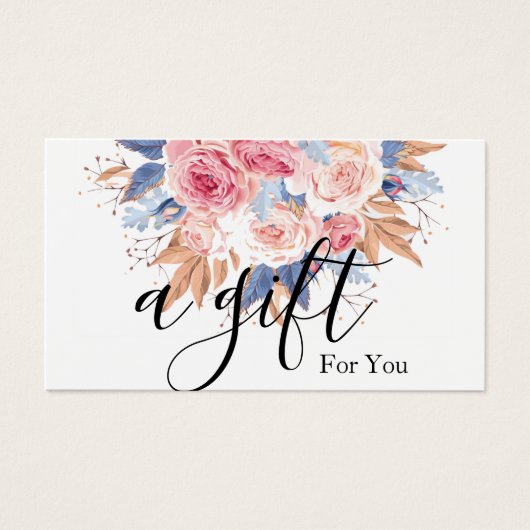 Einfache und moderne Geschenkgutschrift (Vorderseite)