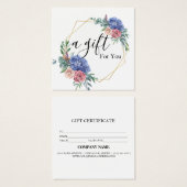 Einfache und moderne Geschenkgutschrift (Vorne & Hinten)