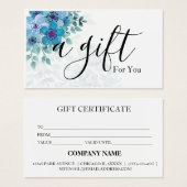 Einfache und moderne Geschenkgutschrift (Vorne & Hinten)