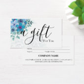 Einfache und moderne Geschenkgutschrift (Schreibtisch)