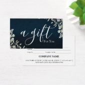 Einfache und moderne Geschenkgutschrift (Schreibtisch)