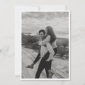 Einfache und moderne Hochzeit Einladung (Rückseite)