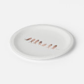 Einfache und moderne Imitate Kupferstiche auf Drah Pappteller (Schrägansicht)