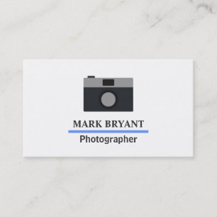 Einfache und moderne Kamera-Symbol für Fotografen Visitenkarte