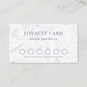 Einfache und moderne Lila Palm Print Loyalty Card Treuekarte (Vorderseite)