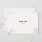 Einfache und moderne Personalisierte Hochzeit Viel Dankeskarte (Rückseite)