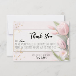 Einfache und moderne Personalisierte Hochzeit Viel Dankeskarte