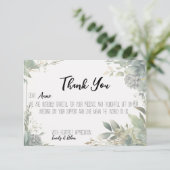 Einfache und moderne Personalisierte Hochzeit Viel Dankeskarte (Stehend Vorderseite)