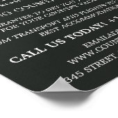 Einfache und moderne Reiseagentur Werbung Poster (Ecke)